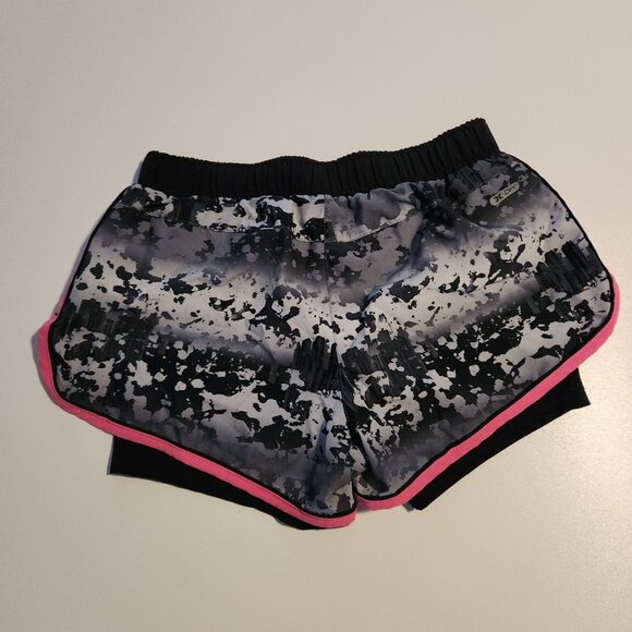 RBX X-Dri Shorts Running Black Gray Splatter Spandex Lined Active Womens Small - Picture 3 of 10
